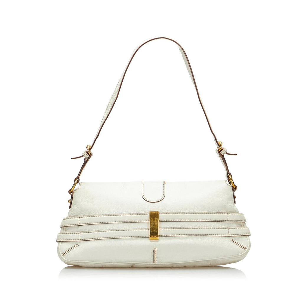 Gucci Leather Wave Baguette (SHG-xT6Xnx)