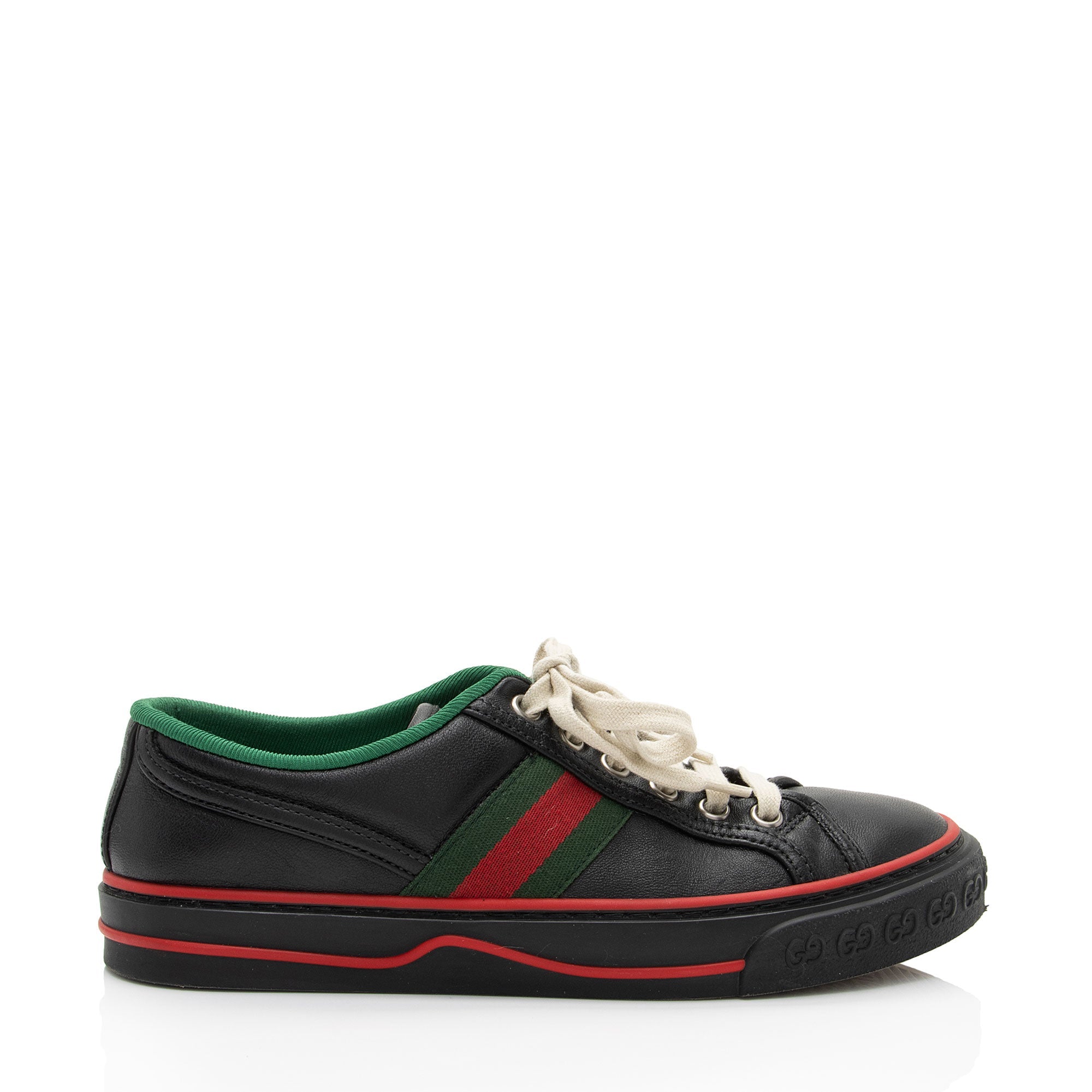 Gucci Leather Web 1977 Tennis Sneakers - Size 6.5 / 36.5 (SHF-mezO1Z)