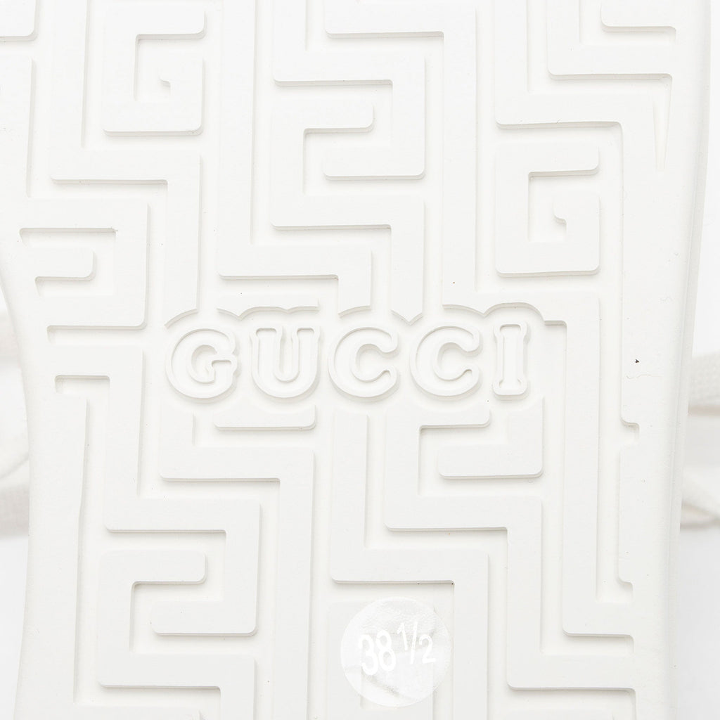 Gucci Leather Web Ace Sneakers - Size 8.5 / 38.5