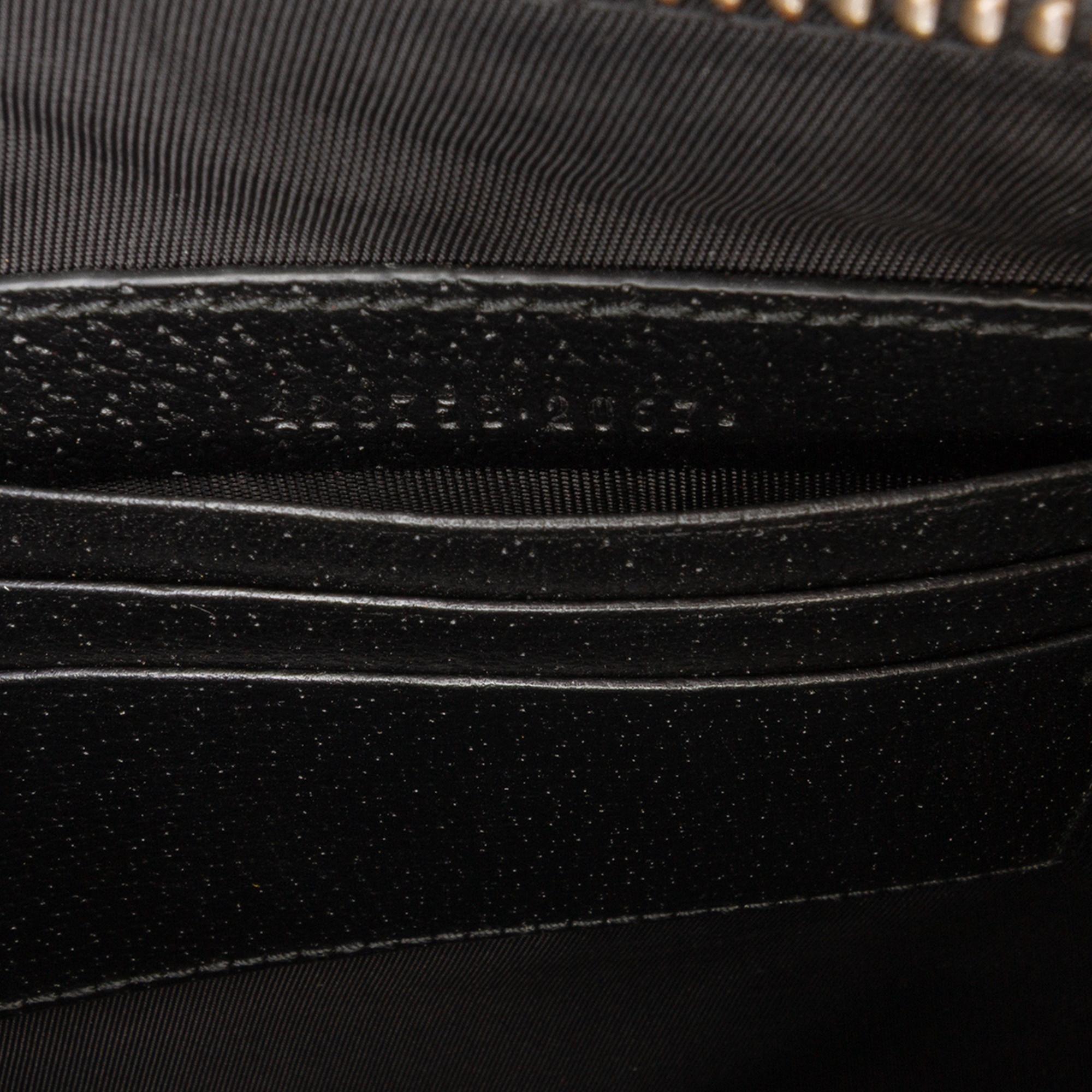 Gucci Leather Web Agora Clutch