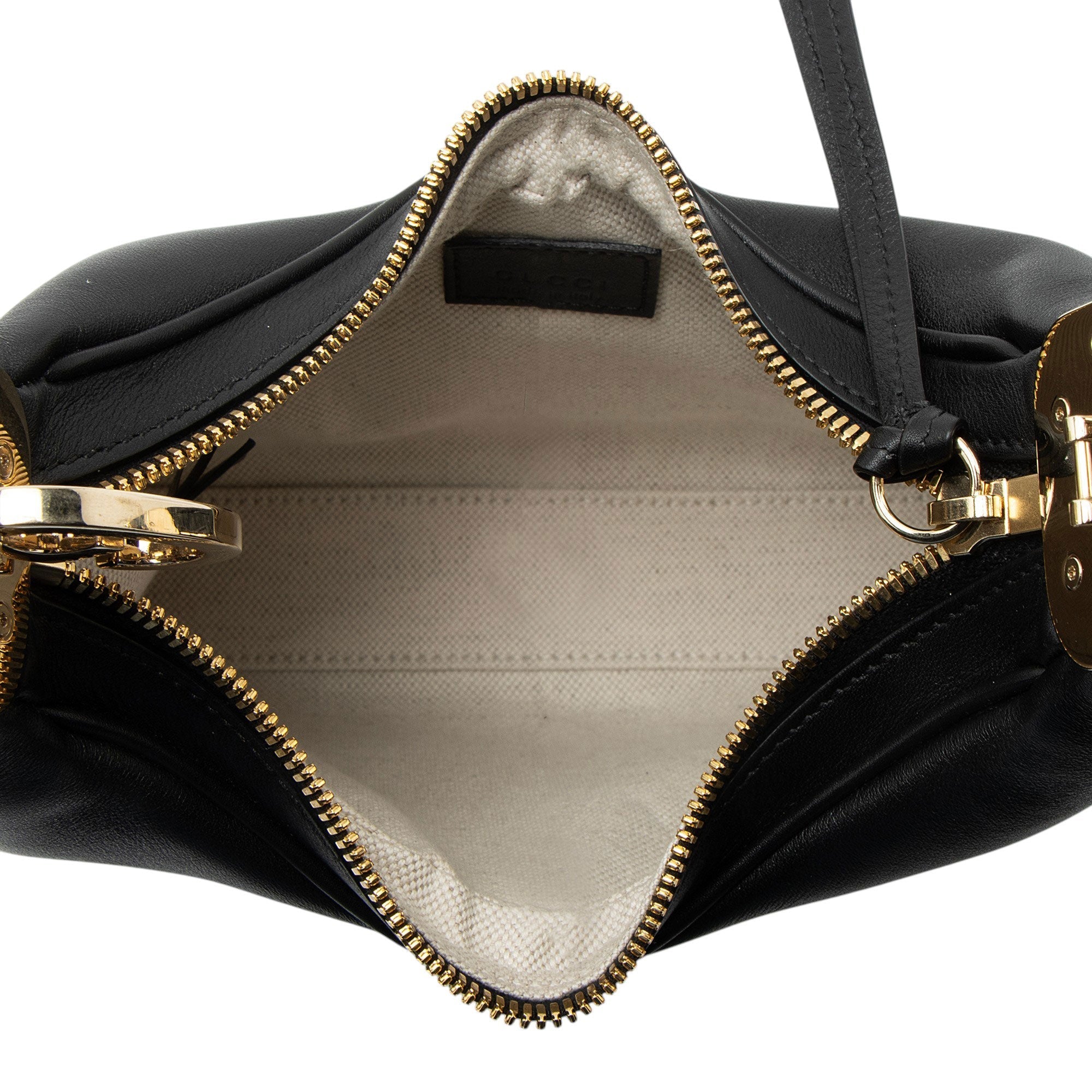 Gucci Leather Web Attache Small Shoulder Bag