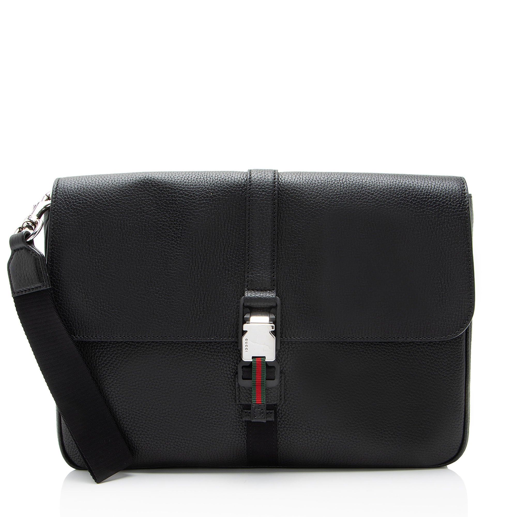 Gucci Leather Web Business Document Case