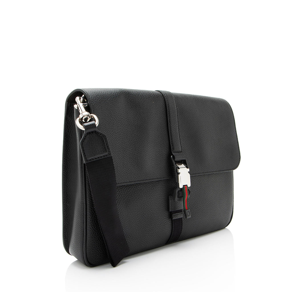 Gucci Leather Web Business Document Case