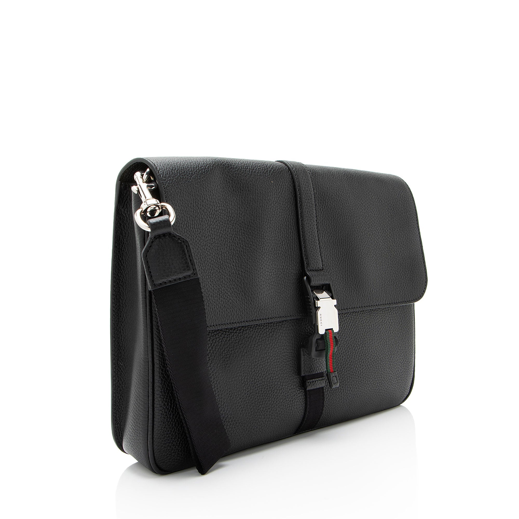 Gucci Leather Web Business Document Case