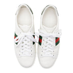 Gucci Leather Web GG Ace Sneakers - Size 7 / 37 (SHF-21670)