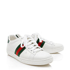 Gucci Leather Web GG Ace Sneakers - Size 7 / 37 (SHF-21670)