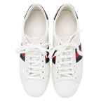 Gucci Leather Web GG Ace Sneakers - Size 7 / 37 (SHF-zV8Qr3)