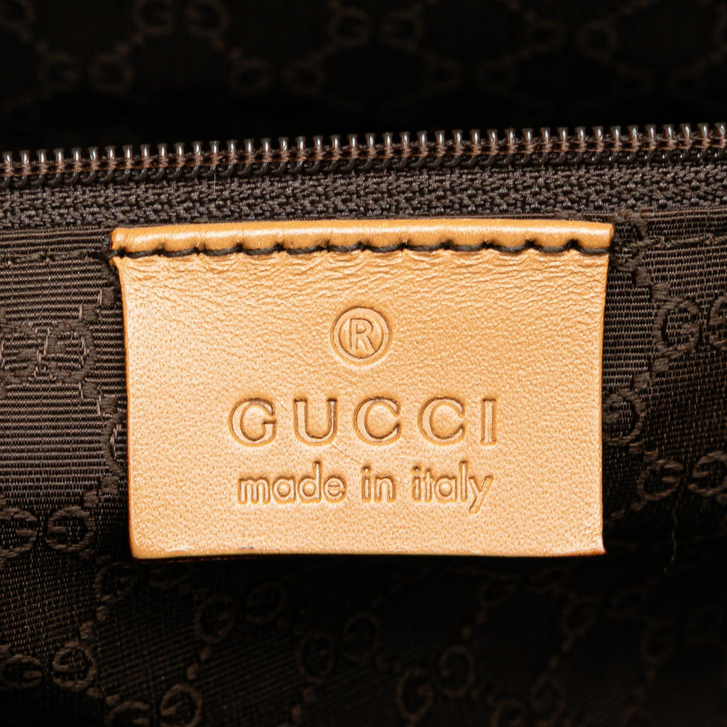Gucci Leather Web Handbag