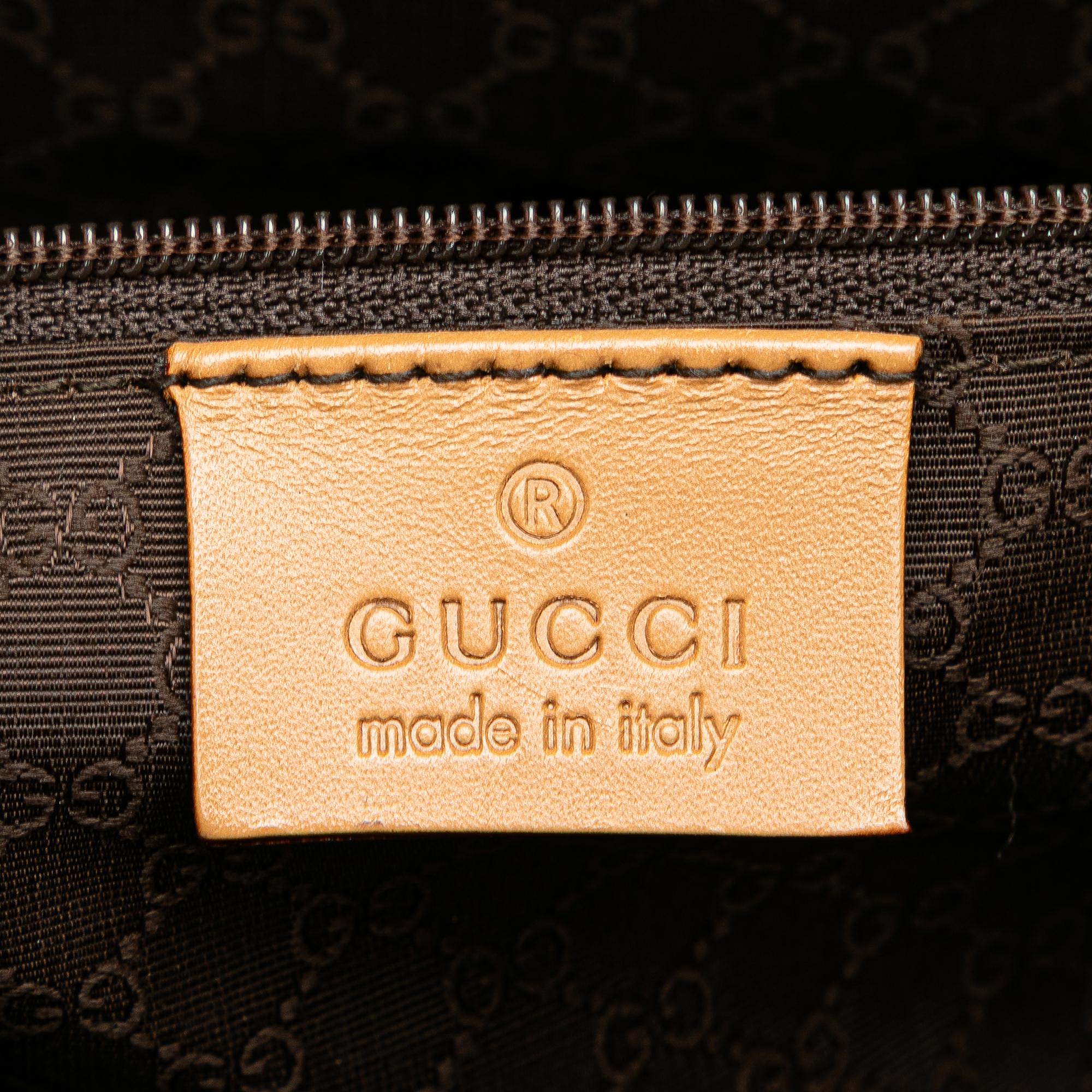 Gucci Leather Web Handbag