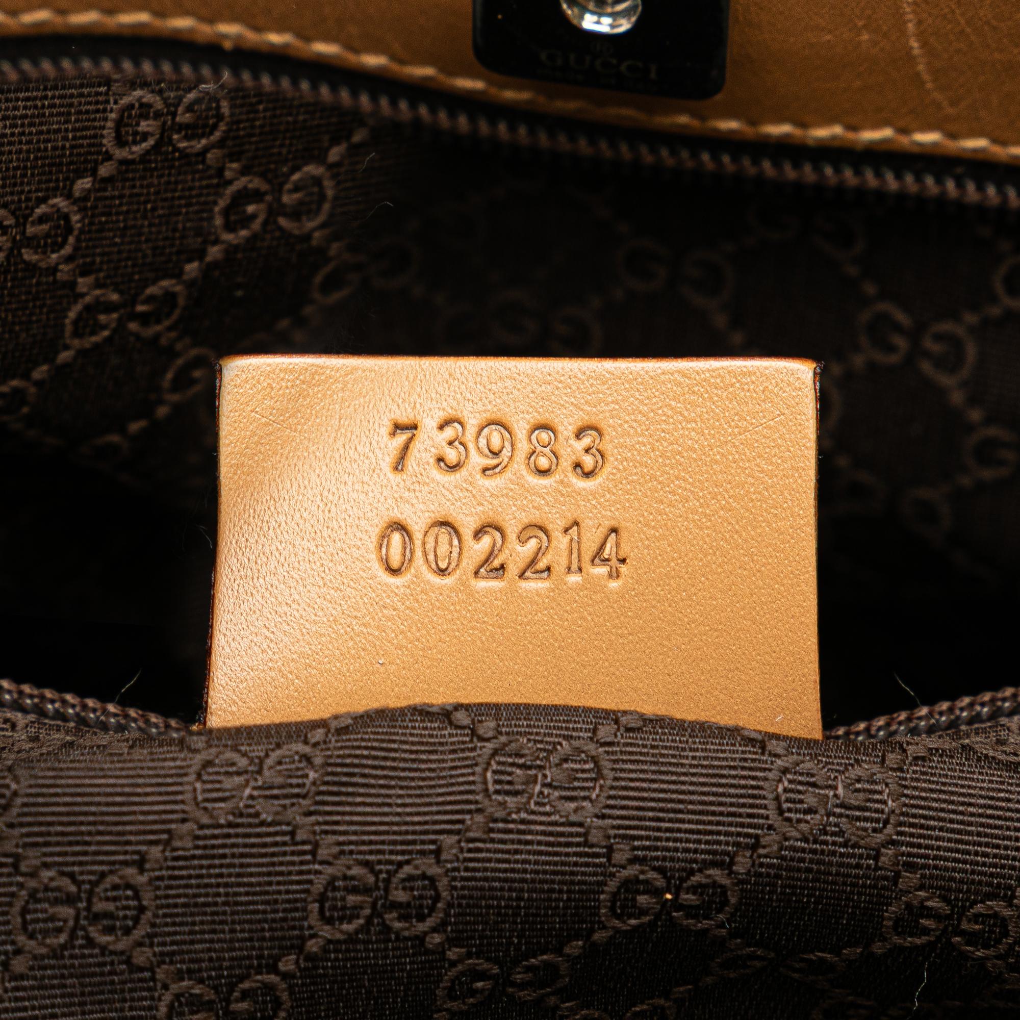 Gucci Leather Web Handbag