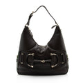 Gucci Leather Web Heritage Horsebit Large Hobo (SHF-mg2vZO)