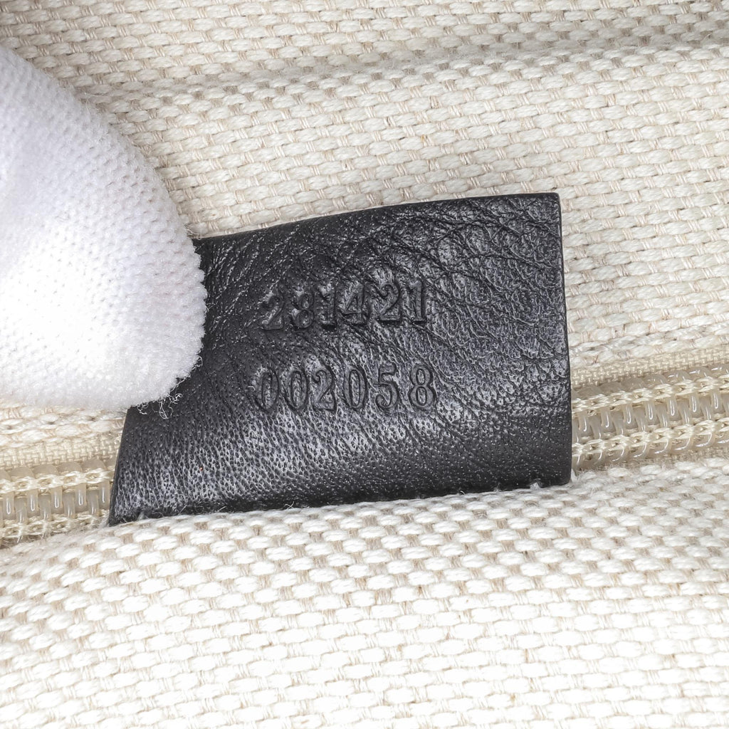 Gucci Leather Web Messenger Bag