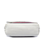 Gucci Leather Web Messenger Bag
