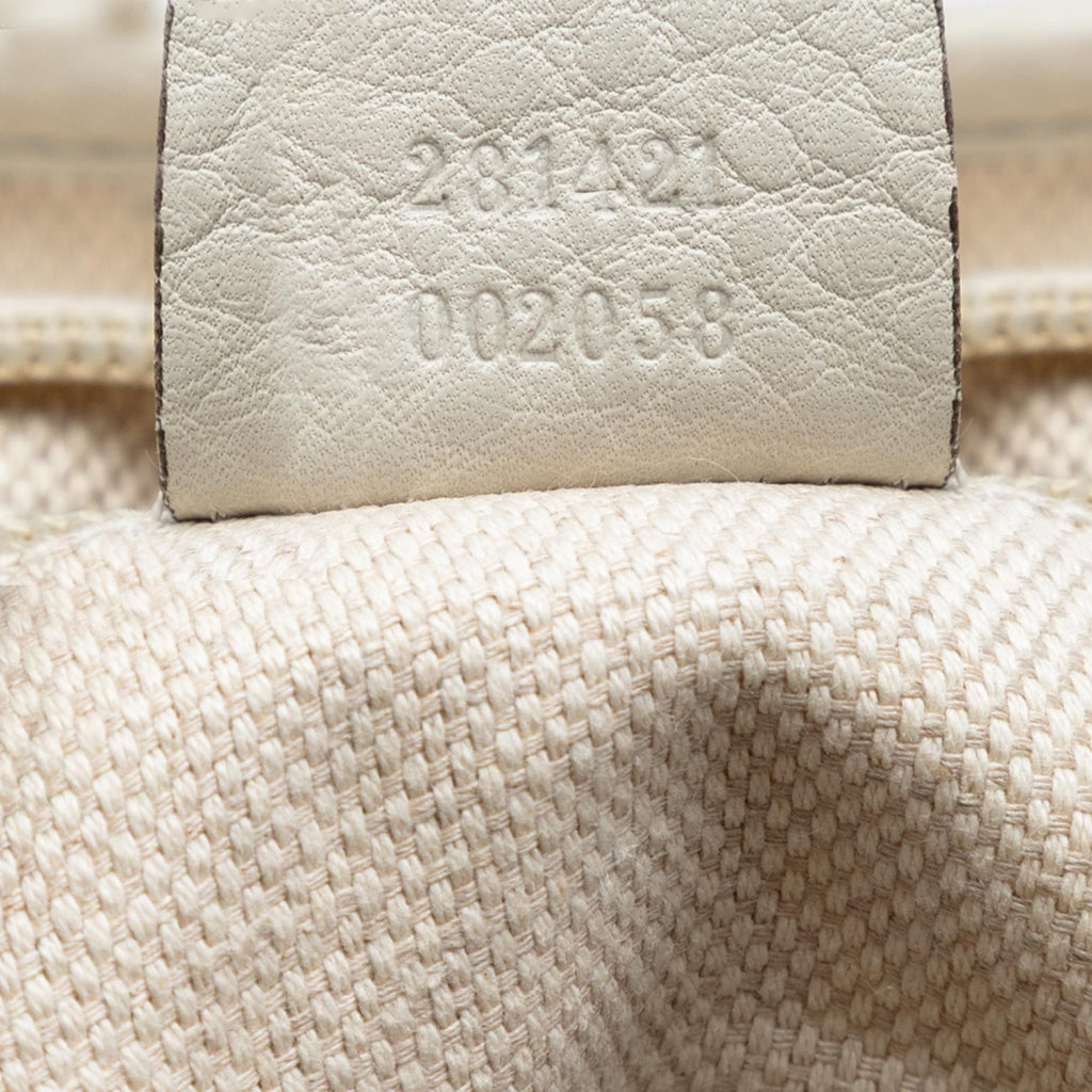Gucci Leather Web Messenger Bag