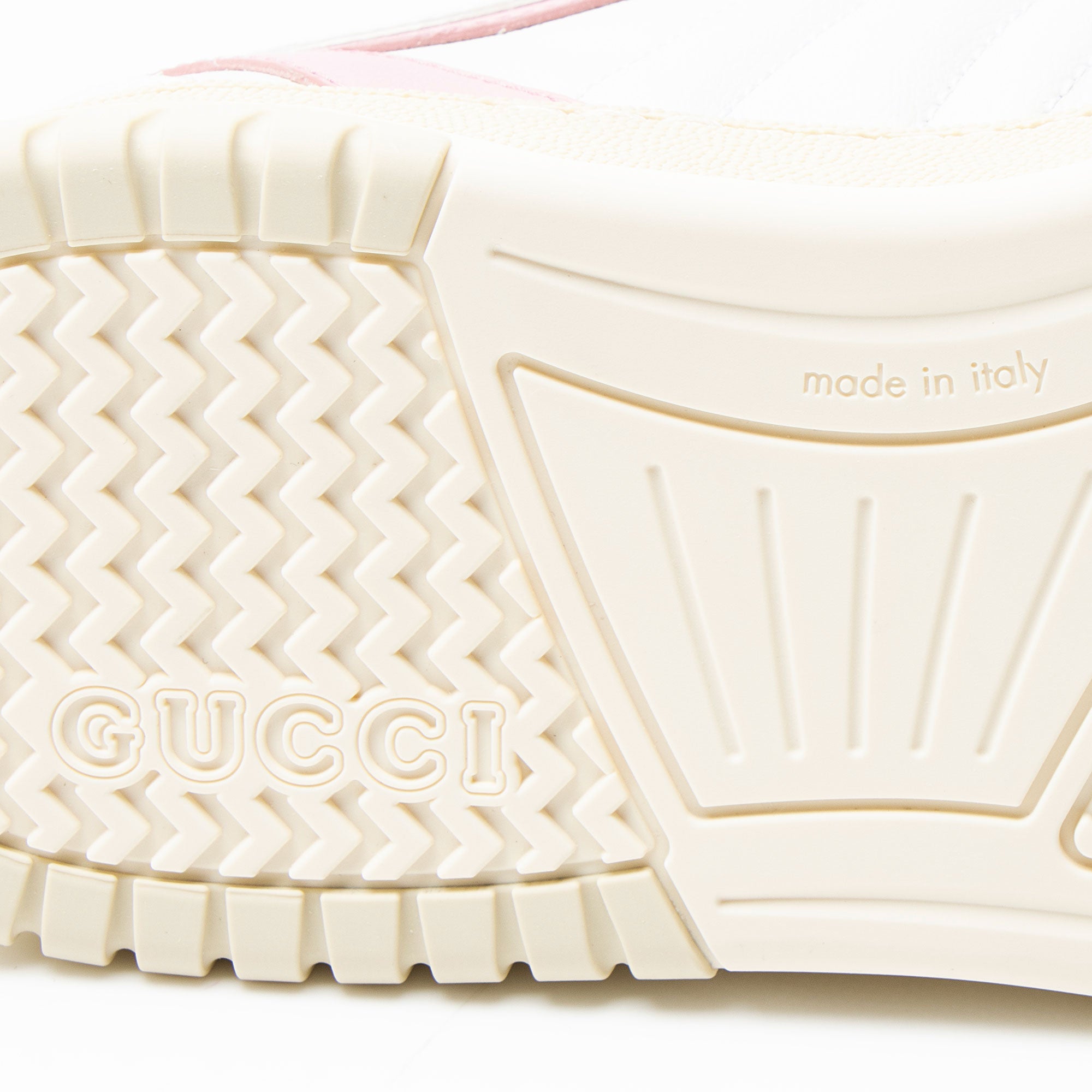 Gucci Leather Web Sneakers - Size 8.5 / 38.5