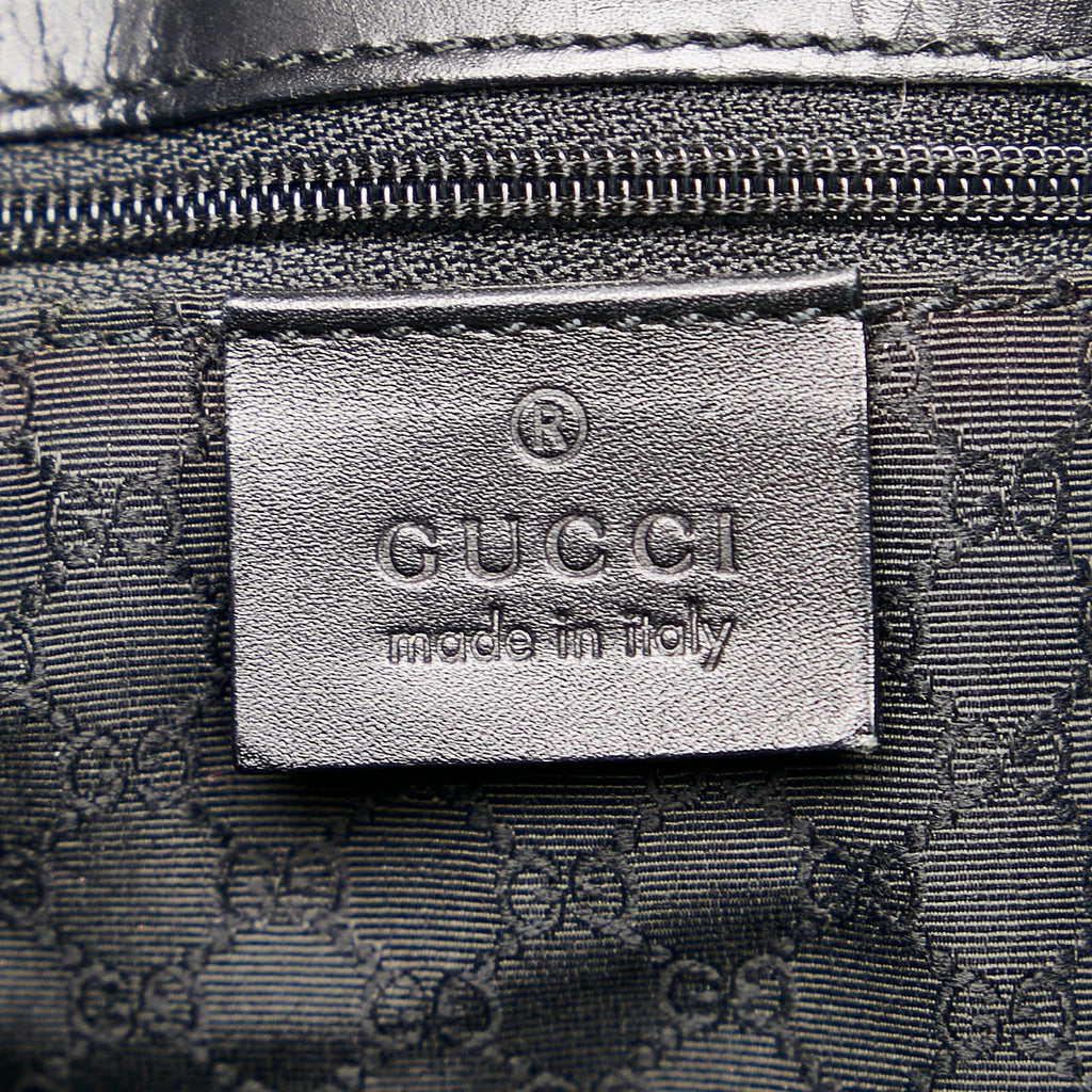 Gucci Leather Web Tote (SHG-35734)