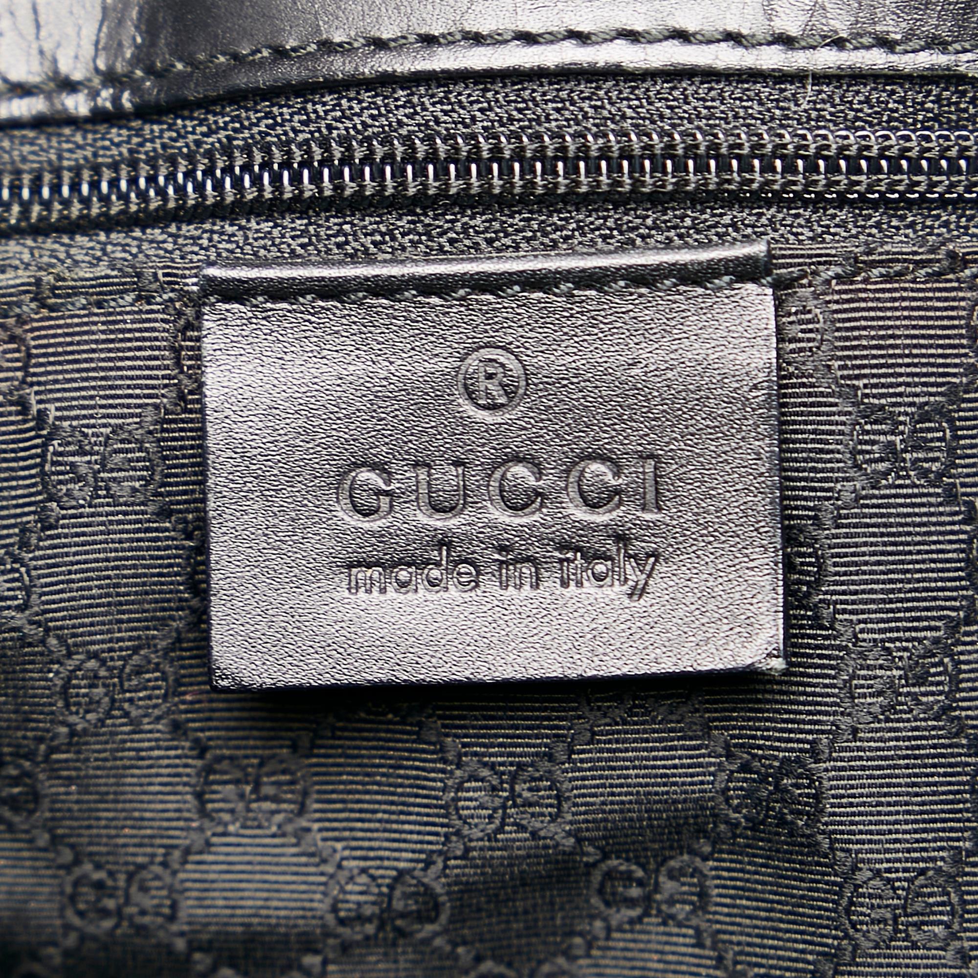 Gucci Leather Web Tote (SHG-35734)