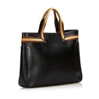 Gucci Leather Web Tote (SHG-35734)