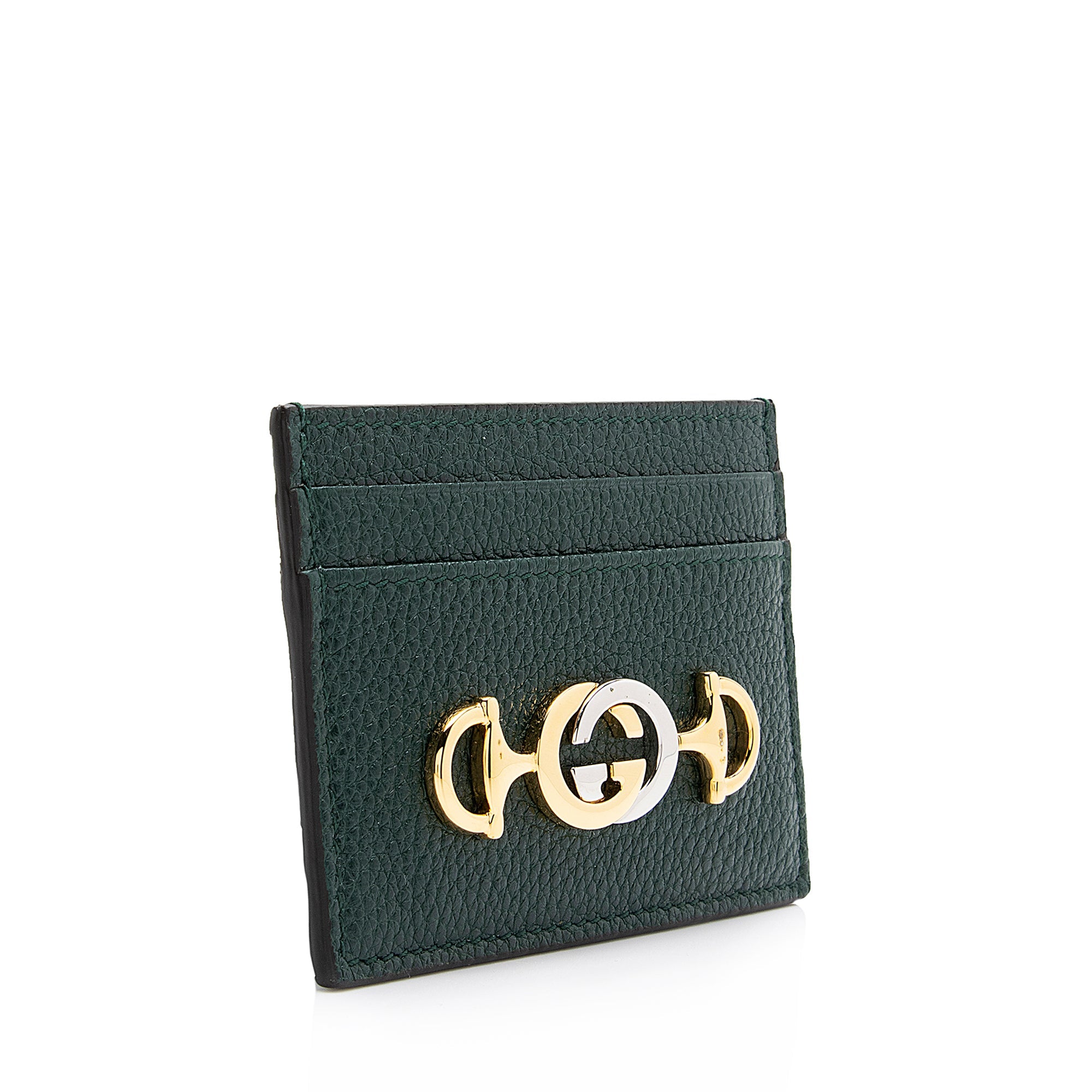 Gucci Leather Zumi Card Case (SHF-23567)