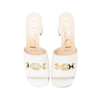 Gucci Leather Zumi Malaga Kid Slide Sandals - Size 7.5 / 37.5 (SHF-22753)