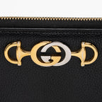 Gucci Leather Zumi Zip Wallet - FINAL SALE (SHF-15794)