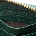 Gucci Leather Zumi Zip Around Wallet