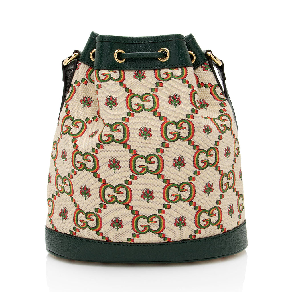 Gucci Limited Edition GG Canvas 100 Bucket Bag (SHF-x2mTZd)