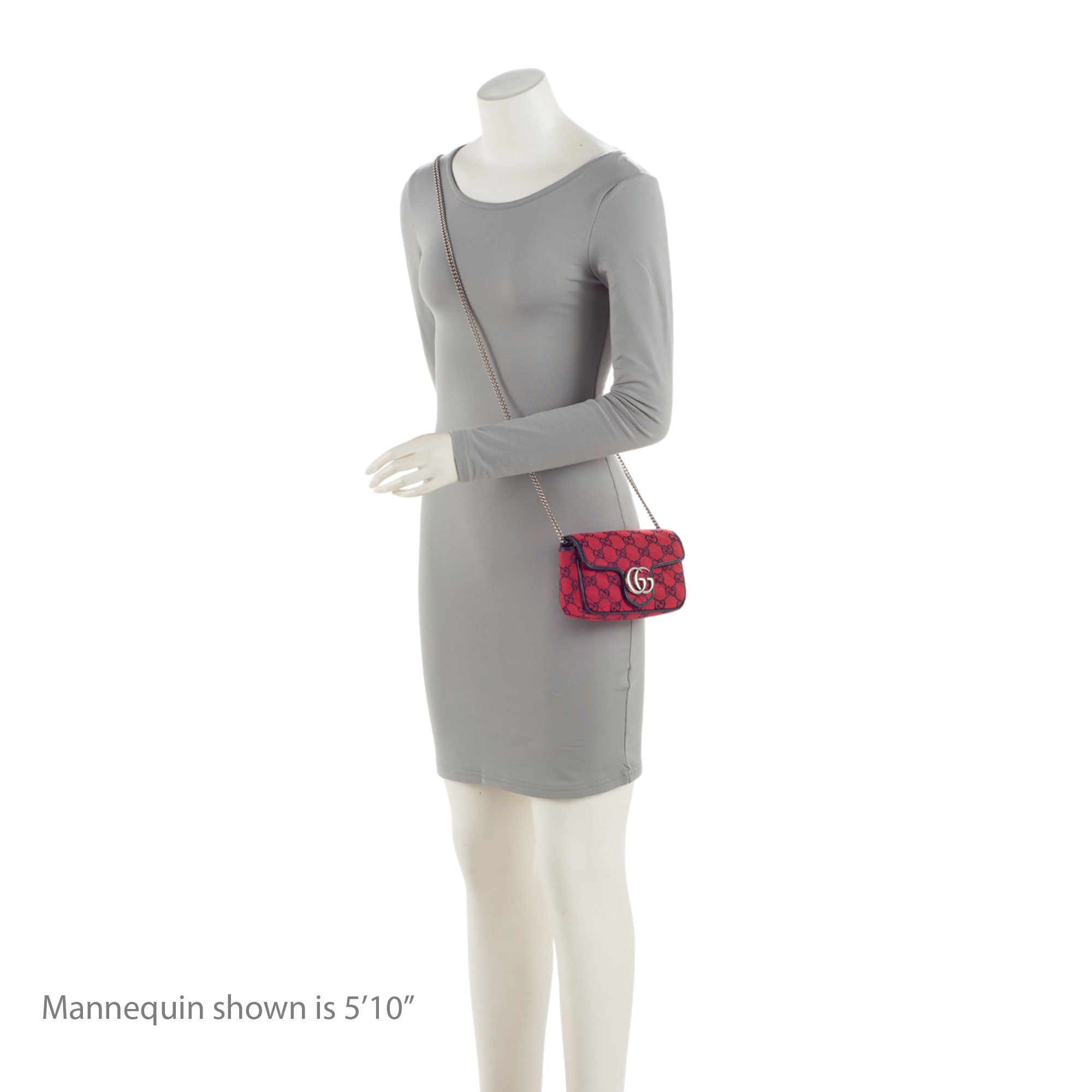 Gucci GG Canvas GG Marmont Mini Flap Bag
