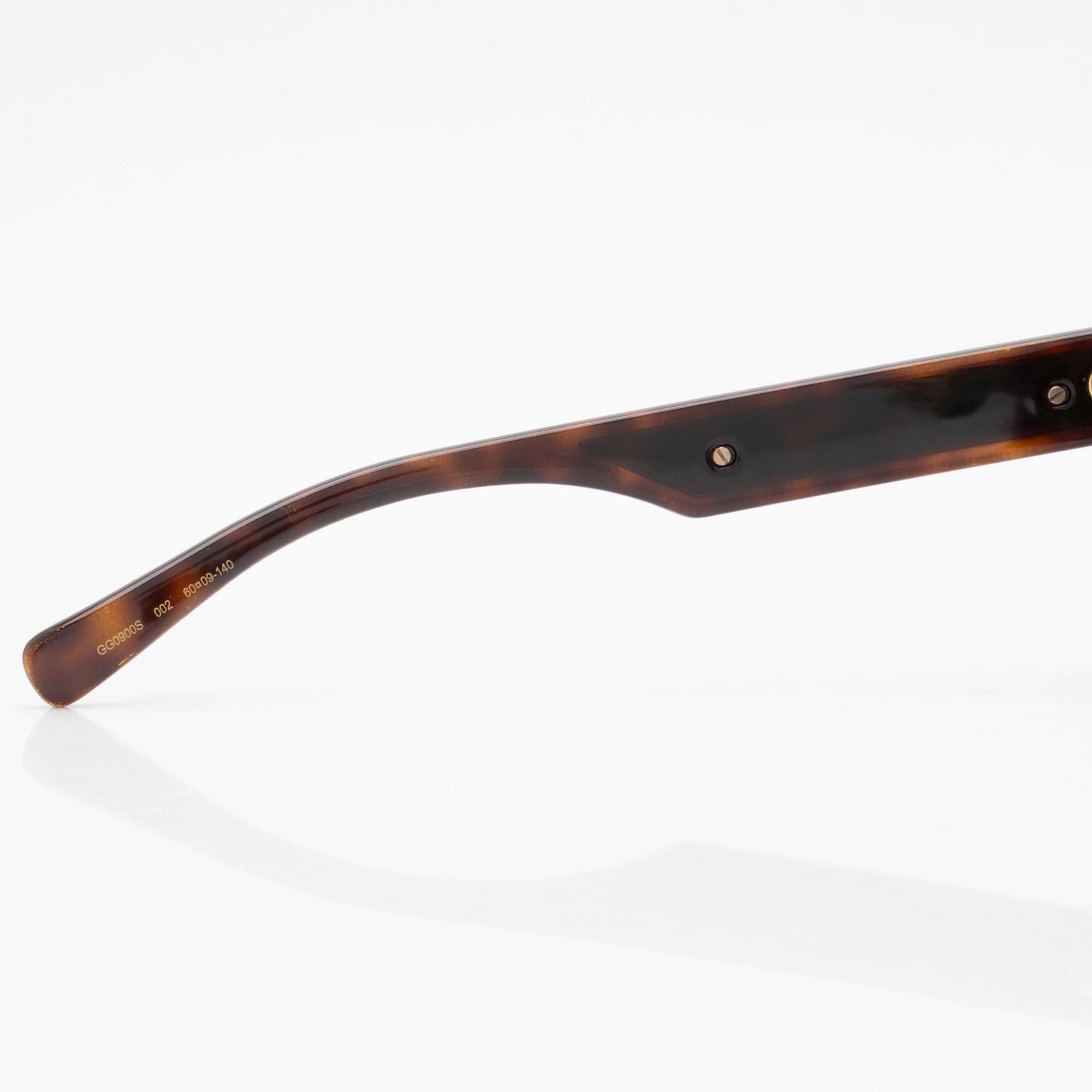 Gucci Logo Acetate Oversize Avaitor Sunglasses