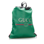 Gucci Logo Drawstring Backpack (SHG-hyZod1)