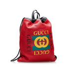 Gucci Logo Drawstring Backpack (SHG-Pk7mwg)