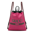 Gucci Logo Drawstring Backpack (SHG-u6A3A1)