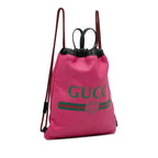 Gucci Logo Drawstring Backpack (SHG-u6A3A1)