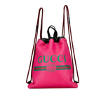 Gucci Logo Drawstring Backpack (SHG-7UcvNP)