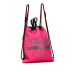 Gucci Logo Drawstring Backpack (SHG-7UcvNP)