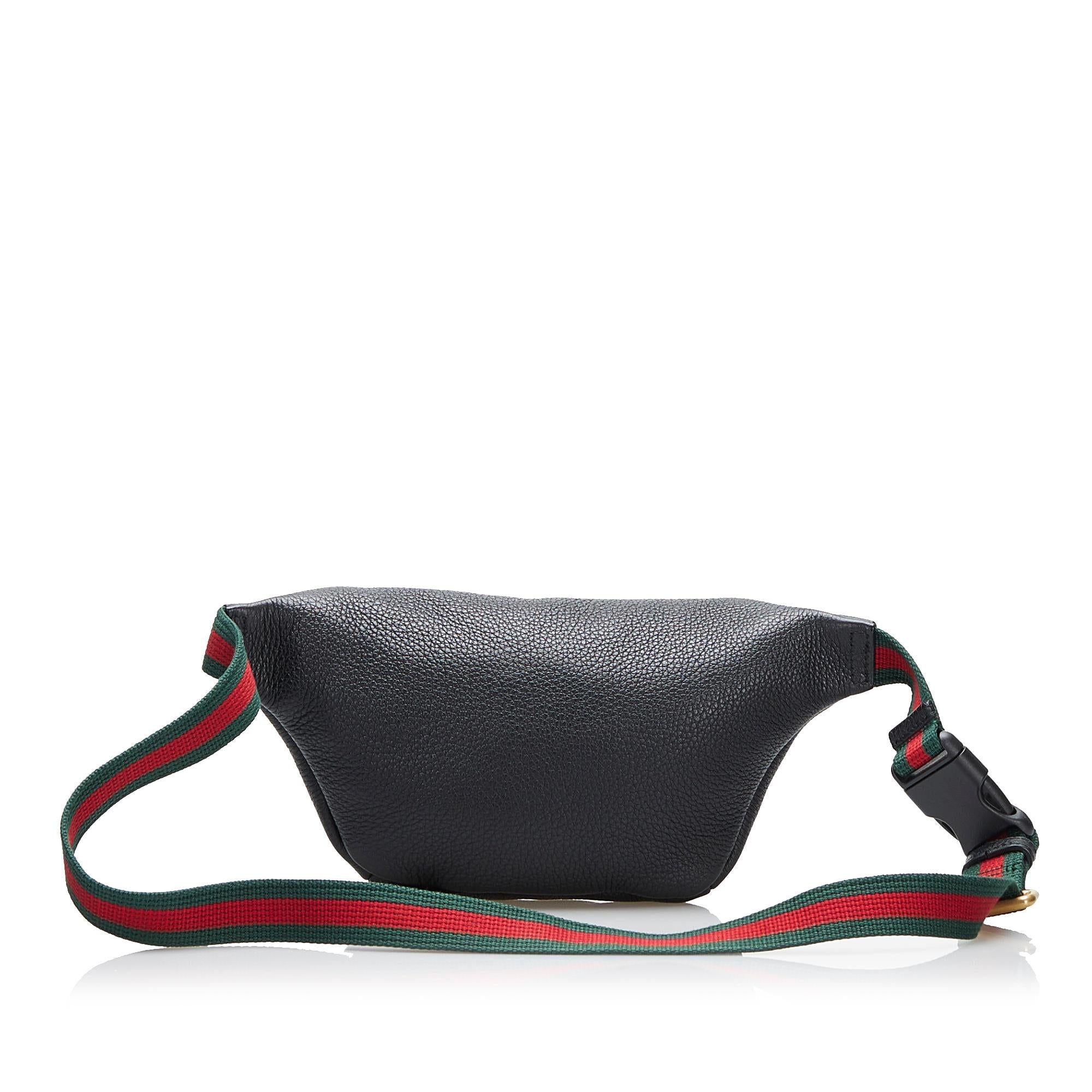 Gucci Logo Leather Belt Bag (SHG-37503)