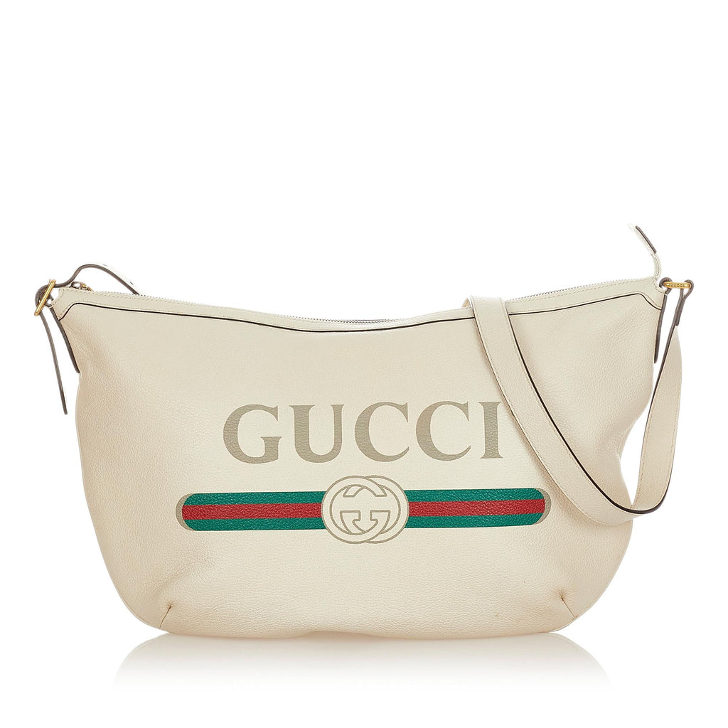 Gucci Logo Leather Shoulder Bag (SHG-31846)
