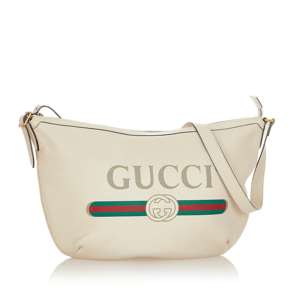 Gucci Logo Leather Shoulder Bag (SHG-31846)
