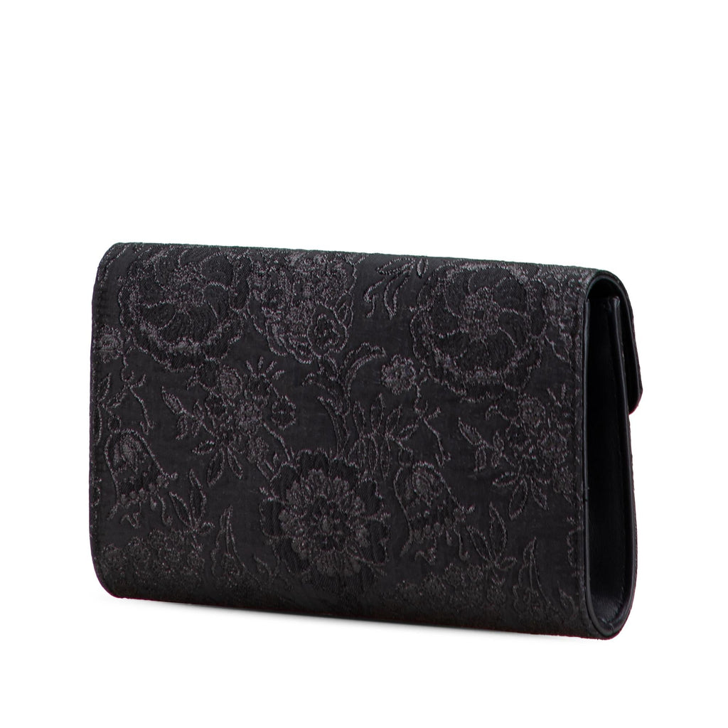 Gucci Lurex Brocade Animalier Broadway Clutch