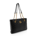 Gucci Matelasse Calfskin GG Marmont Medium Chain Tote