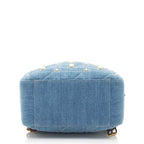 Gucci Matelasse Denim Pearl GG Marmont Backpack