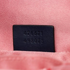 Gucci Matelasse Denim Pearl GG Marmont Backpack