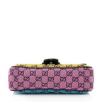 Gucci Multicolor Matelasse GG Canvas Marmont Small Shoulder Flap Bag (SHF-pRWNuq)