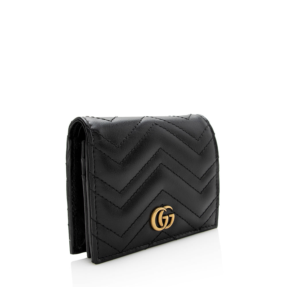 Gucci Matelasse GG Marmont Card Case Wallet (SHF-21334)