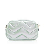 Gucci Iridescent Chevron Matelasse Leather GG Marmont Small Camera Bag