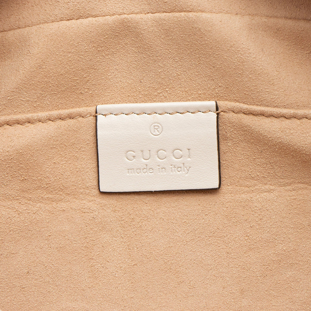 Gucci Matelasse Leather Apple GG Marmont Small Shoulder Bag