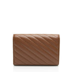 Gucci Diagonal Matelasse Leather GG Marmont Wallet on Chain