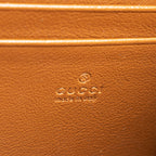 Gucci Diagonal Matelasse Leather GG Marmont Wallet on Chain