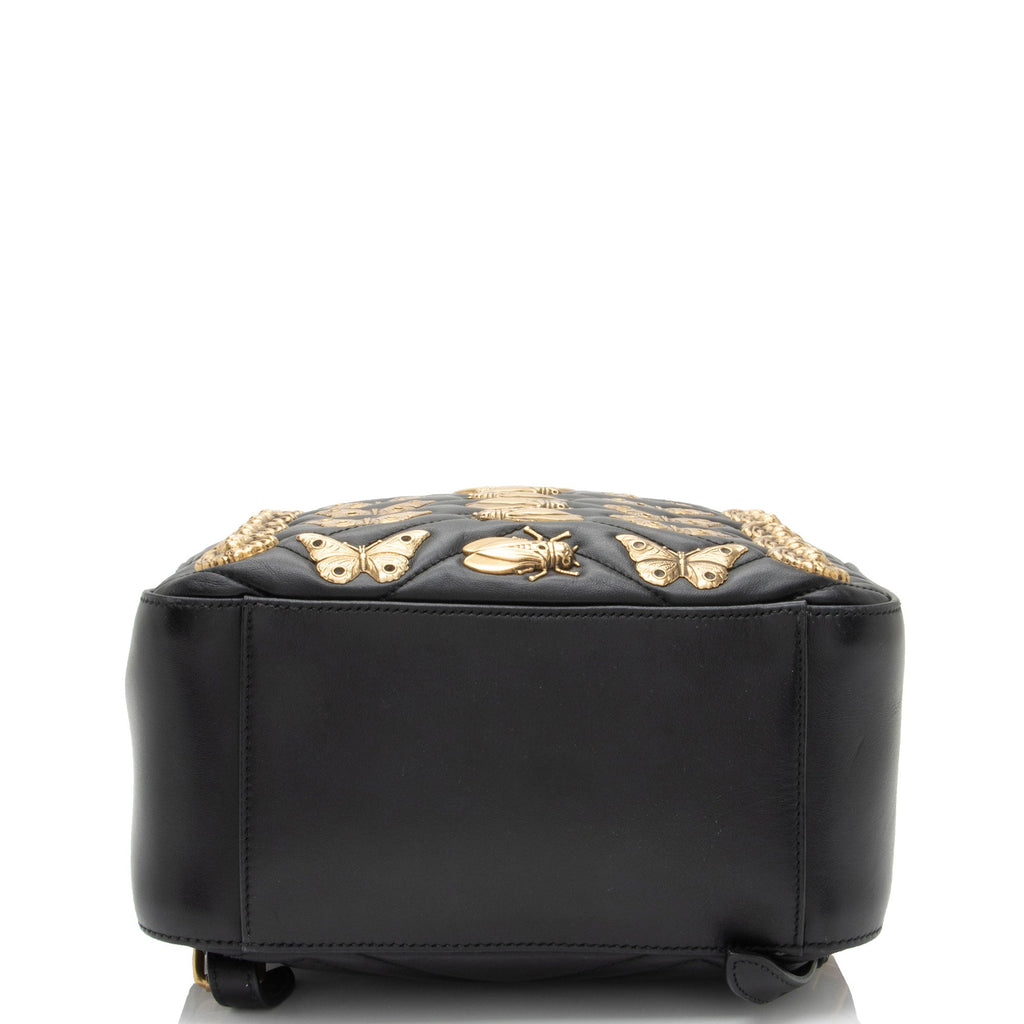 Gucci Matelasse Leather GG Marmont Animal Studs Backpack (SHF-1Xptvj)