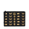 Gucci Matelasse Leather GG Marmont Animal Studs Clutch